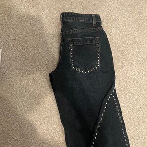 Edikted Studded dark wash Women's Jeans